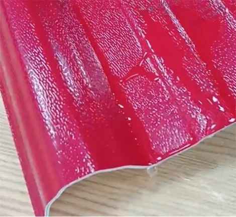 Heat-resistant trapezoidal sheet